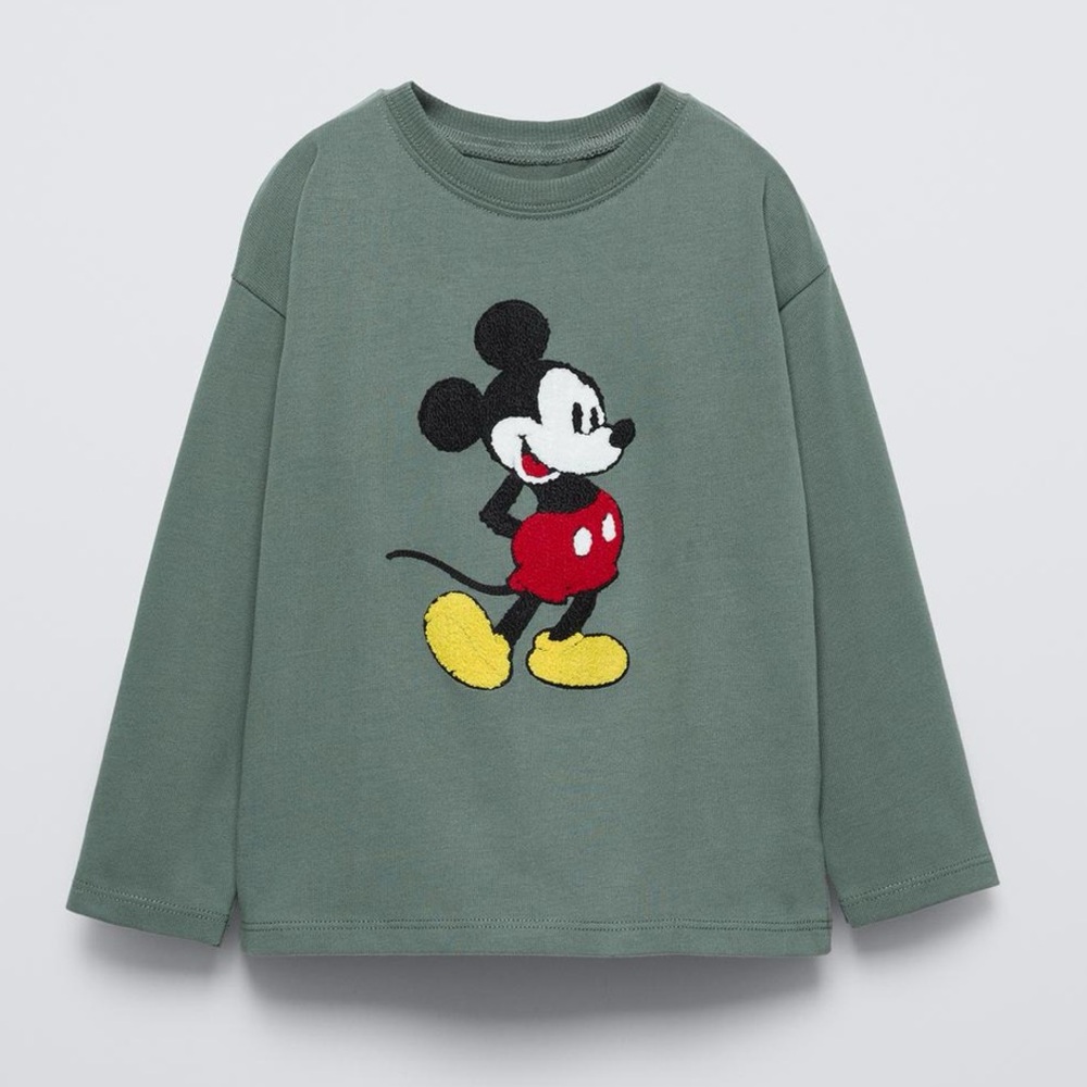 ZARA MICKEY MOUSE DISNEY RUFFLED SHIRT - Picture 1 of 10